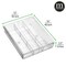 mDesign Dual Expandable Drawer 5 Section Kitchen Utensil Organizer Tray - Clear